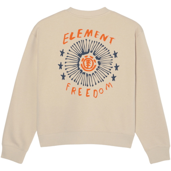 2026 Element Womens Dandelion Crew Sweatshirt ELJSF00137 - Oat Milk